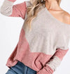 Women's Chunky Velvet Sweater | Mauve
